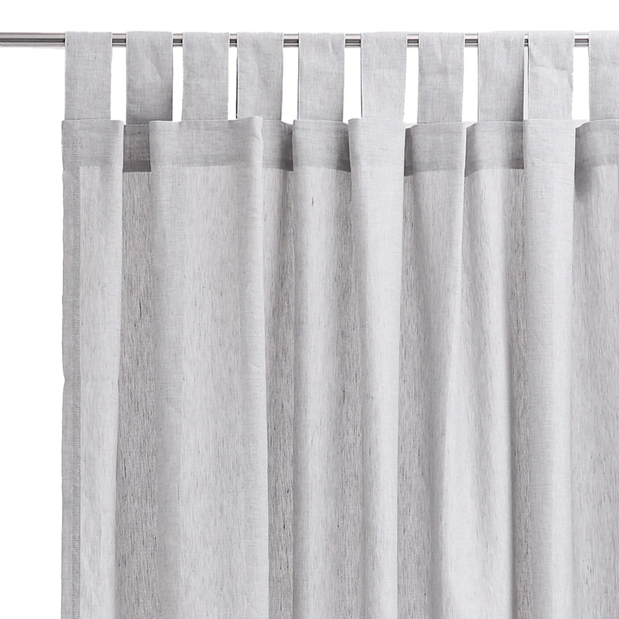 Tolosa Linen Cotton Curtain (set of 2) [Light grey]