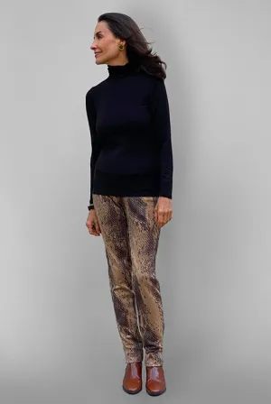 Ultrasuede Stretch Pant - Croco Print