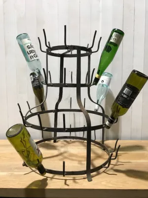 Vintage Bottle Drying Rack  #4123