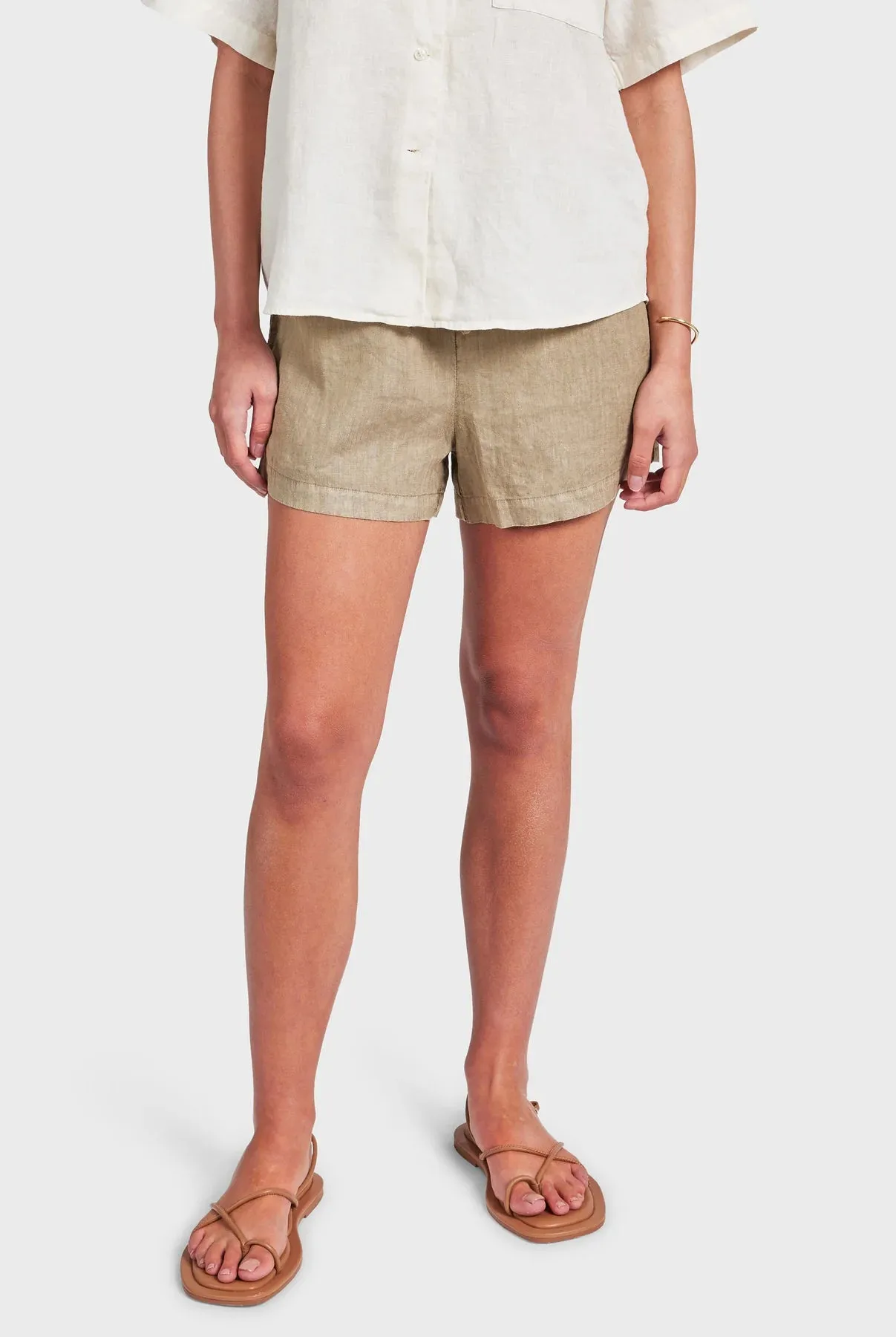 (W) Riviera Linen Short in Seasponge