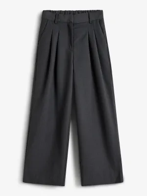 Wide leg trousers with pleats - Tween - Dark Grey