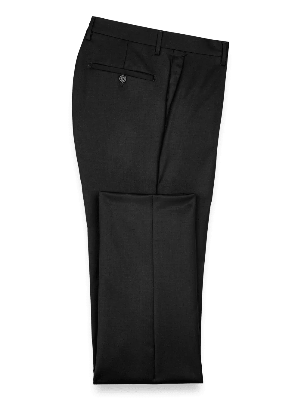 Wool Gabardine Pants - Black